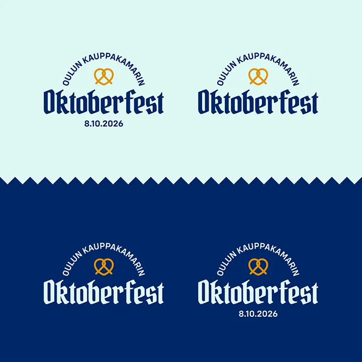 Kauppakamarin oktoberfest -logo tummalla ja vaalealla taustalla esitettynä